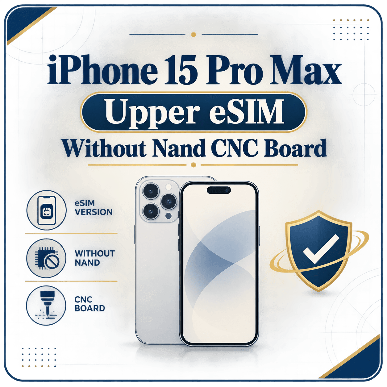 iPhone 15 Pro Max Upper eSIM Without Nand CNC Board
