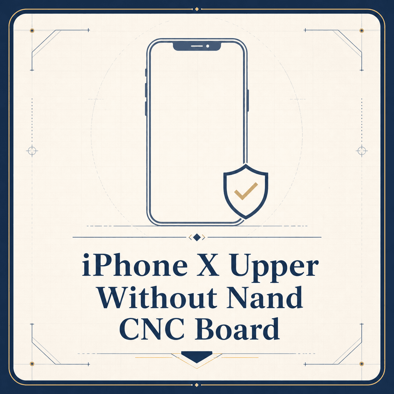 iPhone X Upper Without Nand CNC Board